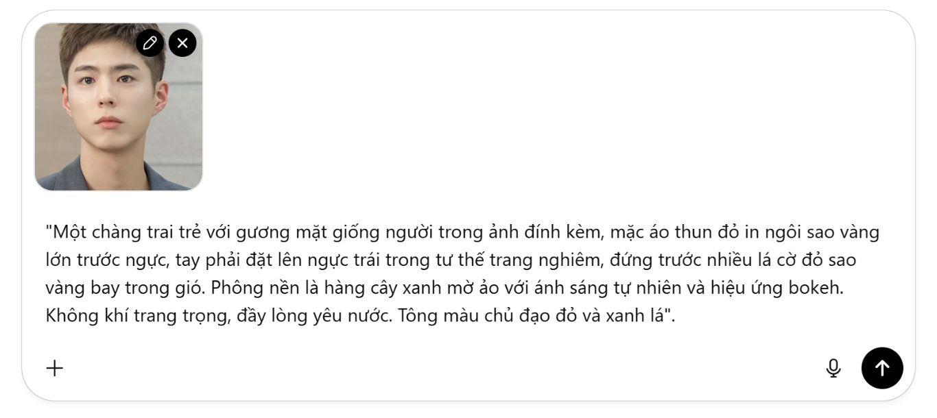 Cách dùng ChatGPT tạo ảnh chụp với rừng cờ Tổ quốc để chào mừng ngày 2/9 - 3