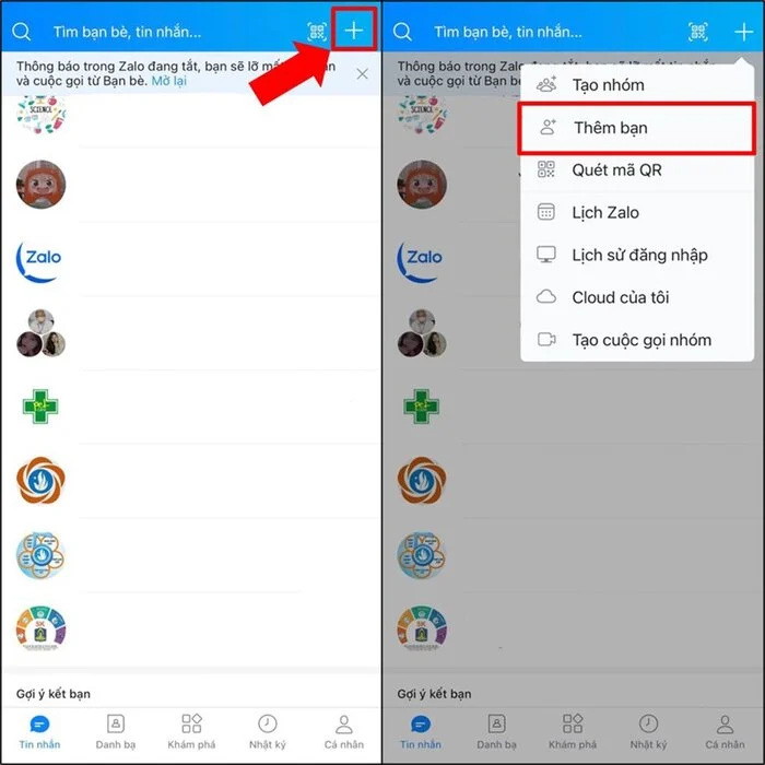 Cách kết bạn trên Zalo không cần số điện thoại từ danh sách người quen