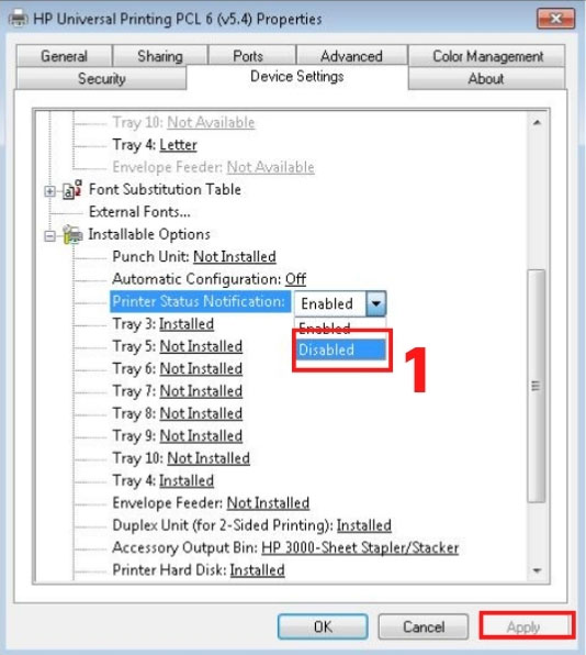 Cách khắc phục lỗi in thêm kí tự lạ - Bước 3