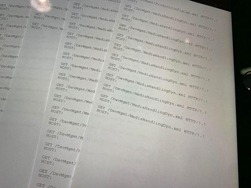 Tự động in thêm trang có nội dung, ký tự lạ