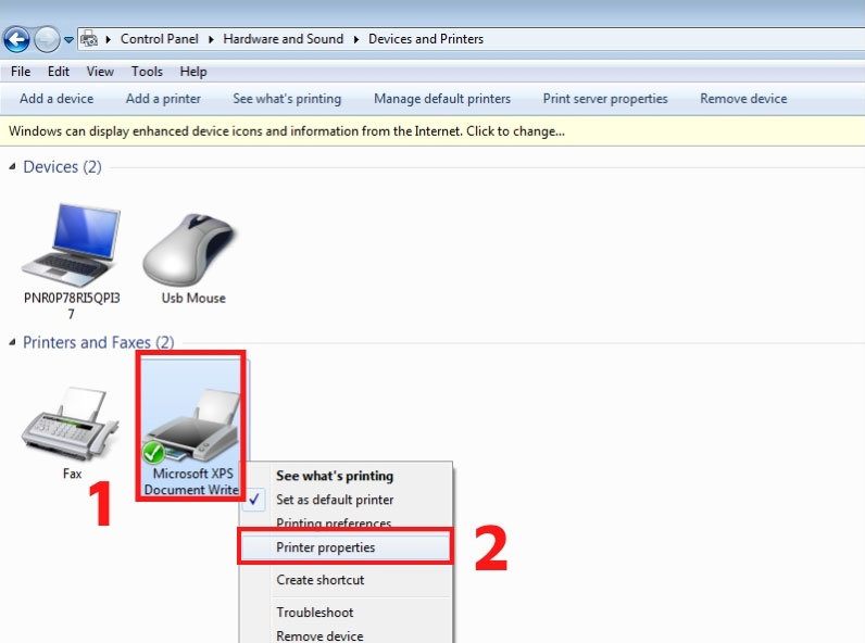 Cách khắc phục lỗi in thêm kí tự lạ - Bước 2