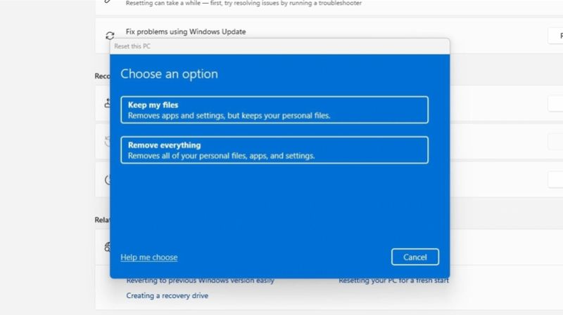 Đặt lại hệ điều hành để dọn dẹp mọi tàn dư của keylogger