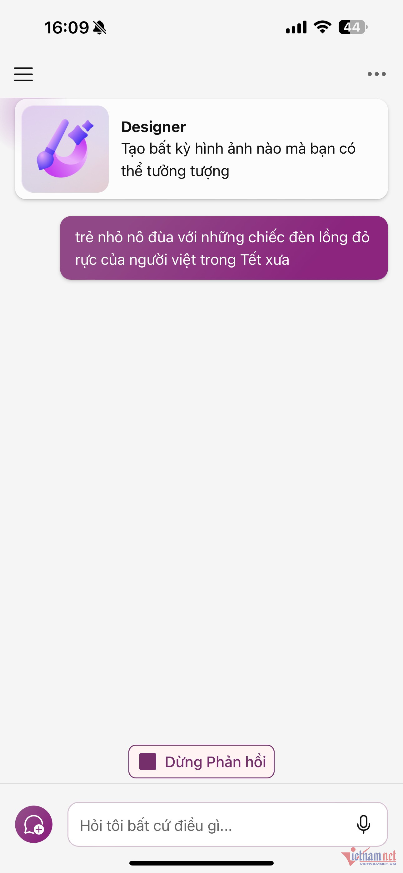 Vẽ tranh Tết Giáp Thìn 2024 bằng Copilot - Bước 1