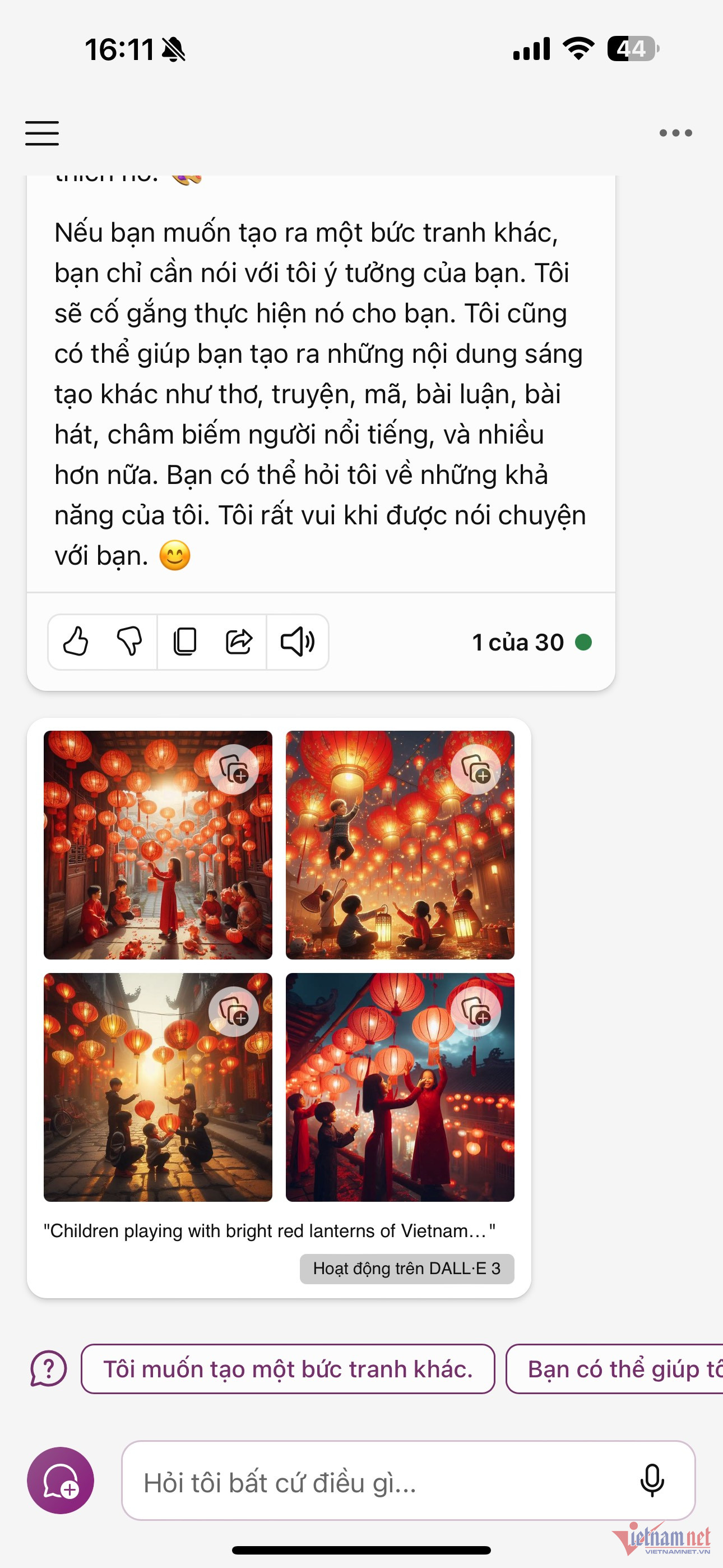 Vẽ tranh Tết Giáp Thìn 2024 bằng Copilot - Bước 2