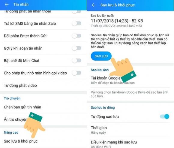 Khôi phục tin nhắn zalo đã bị xóa trên máy tính - Bước 3