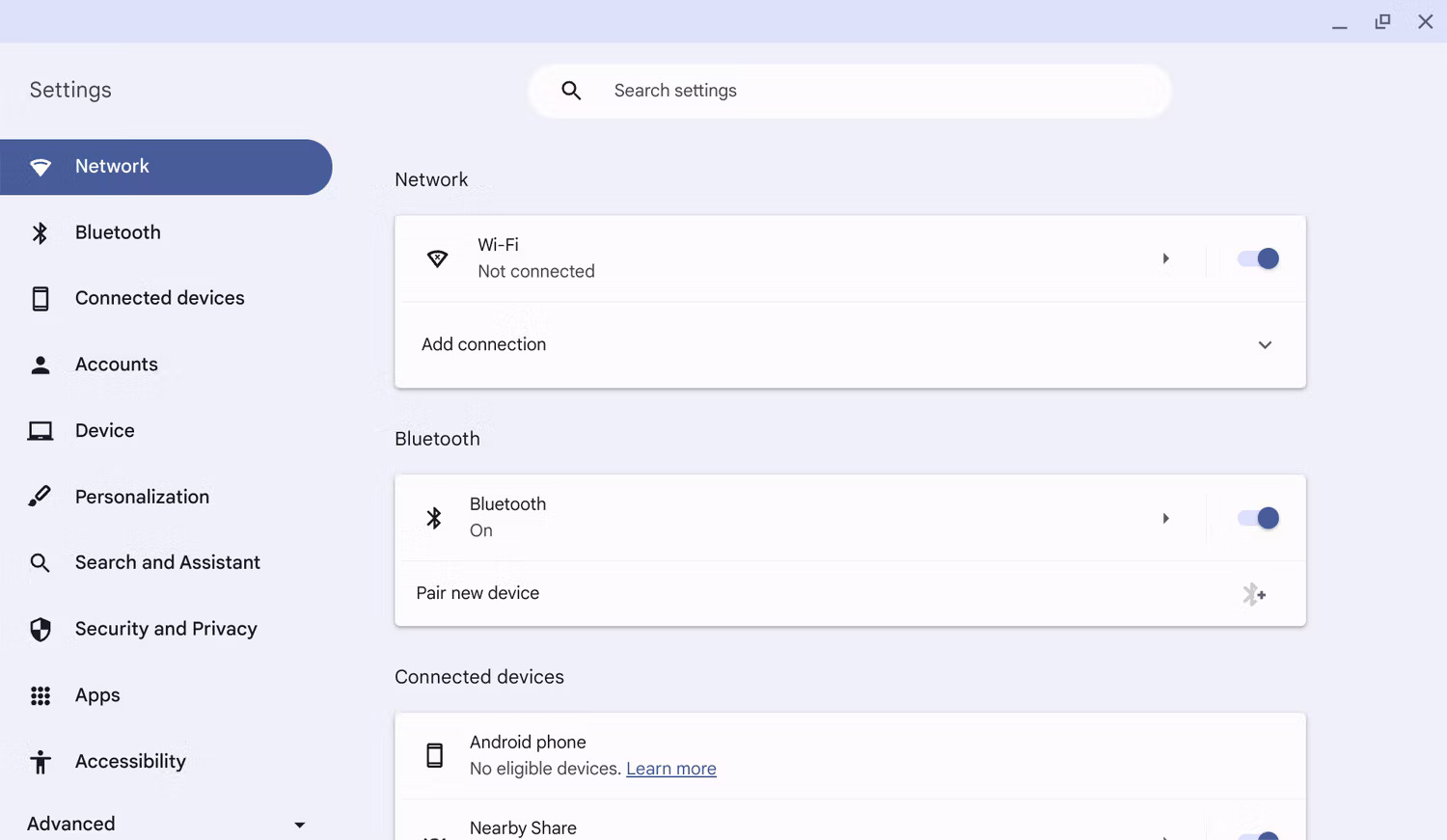 Kiểm tra trạng thái Wi-Fi trên Chromebook