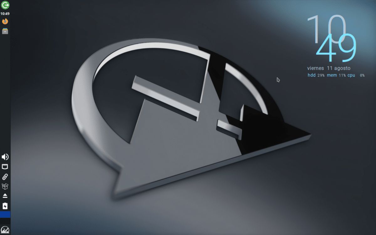 Giao diện desktop mặc định của MX Linux.