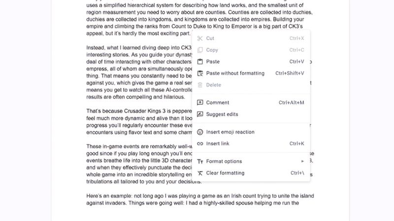 Các phím tắt cơ bản khi dùng Google Docs bạn cần phải nhớ - Ảnh minh họa 3