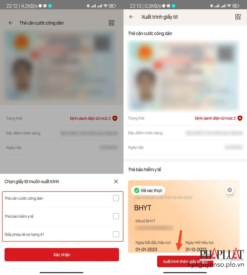 Xuất trình nhanh các giấy tờ cần thiết thay cho giấy tờ vật lý