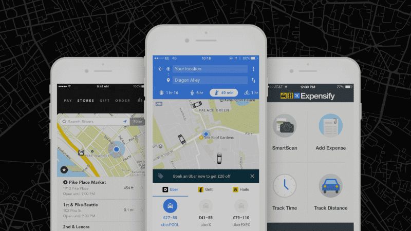 Bản đồ Google Maps có thể được tích hợp trong các ứng dụng gọi xe công nghệ