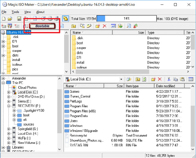 Magic ISO Maker kiểm tra file image ổ đĩa - Kết quả kiểm tra