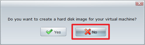 Sử dụng MobaLiveCD để kiểm tra USB Boot - Chọn No