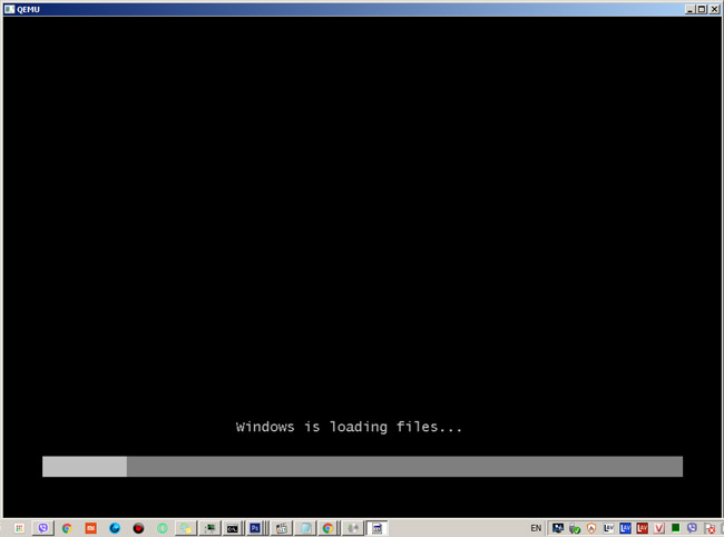 Kiểm tra USB Boot bằng Qemu Simple Boot - Kết quả kiểm tra