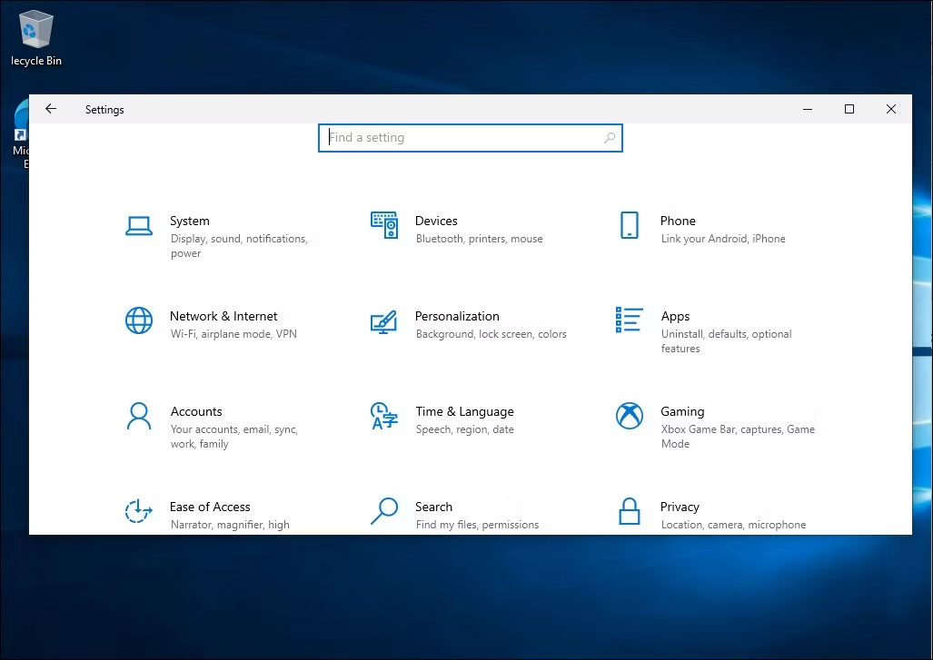 Ngăn Phone Link chạy ẩn trên Windows 10 - Bước 1