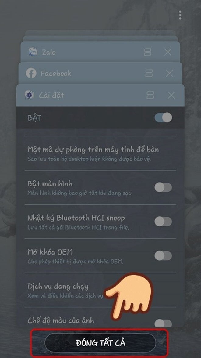 Tắt ứng dụng chạy ngầm nhanh nhất bằng phím đa nhiệm - Bước 2