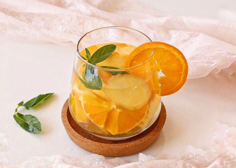 Nước cam - gừng (Ảnh minh họa)