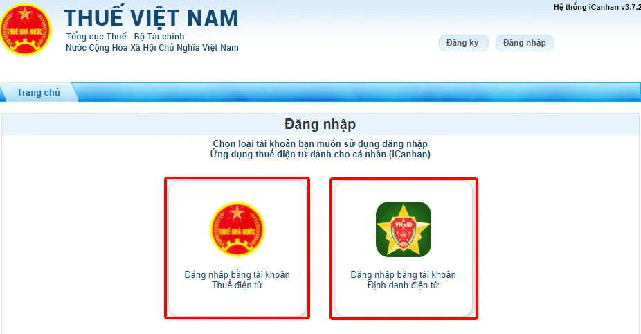 Cách tra cứu dự nợ thuế TNCN trên Trang thông tin điện tử của Tổng cục Thuế - Bước 1.3