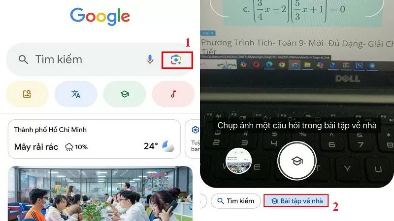 Cách giải toán bằng Google Lens đơn giản - Bước 2