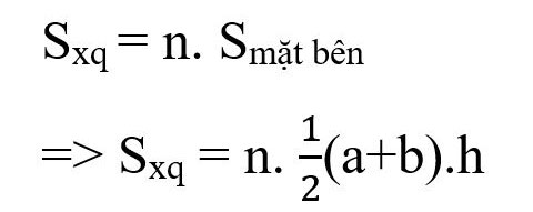 Công thức tính diện tích xung quanh hình chóp cụt - Ảnh 1