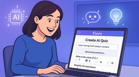 Cách tạo website trắc nghiệm nhanh gọn đơn giản với Canva AI